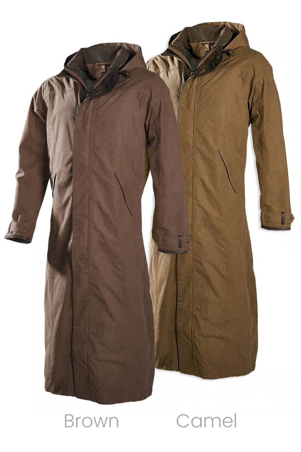 Longcoats Breathable Newlyn Men s Long Raincoat with Hood Longcoats Trading Co